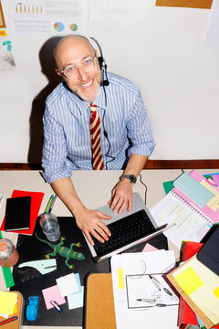Customer services worker