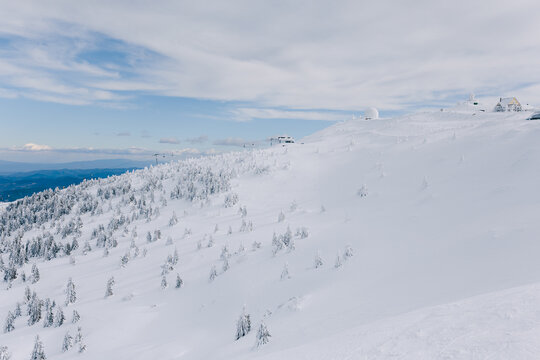 Snowy Mountain Landscape