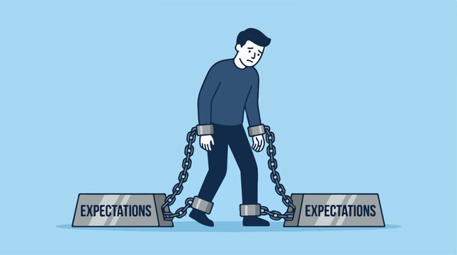 Man Breaking Free From Expectations.