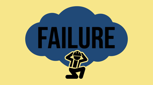 Man thinking about his failure.