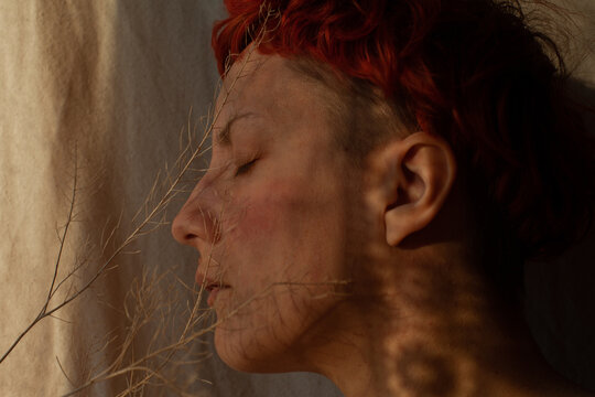 A woman in the sunlight 