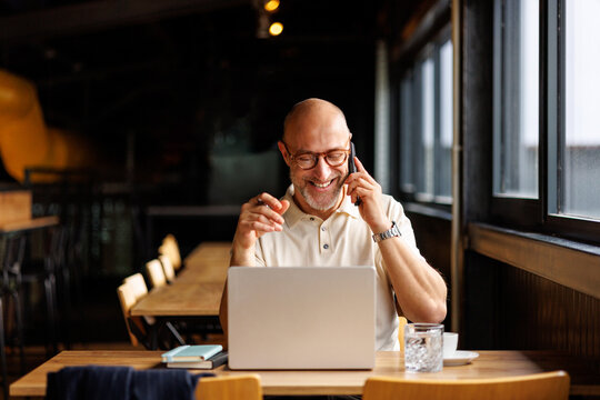 Happy businessman