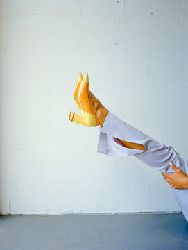 Orange Pumps