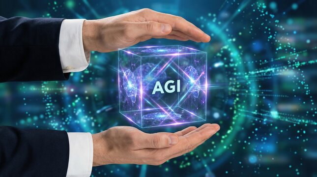 Artificial intelligence agents use advanced ai and haptic technology to drive agi innovation in futuristic digital systems