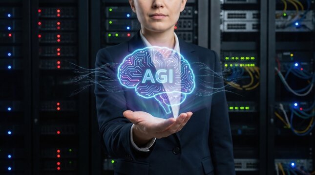 Artificial intelligence agents use advanced ai and haptic technology to drive agi innovation in futuristic digital systems and networks