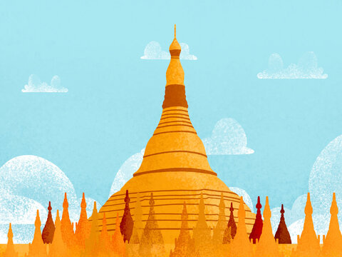 Shwedagon pagoda golden stupa myanmar travel landmark