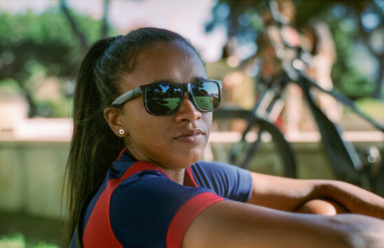 Reflective Sunglasses Portrait