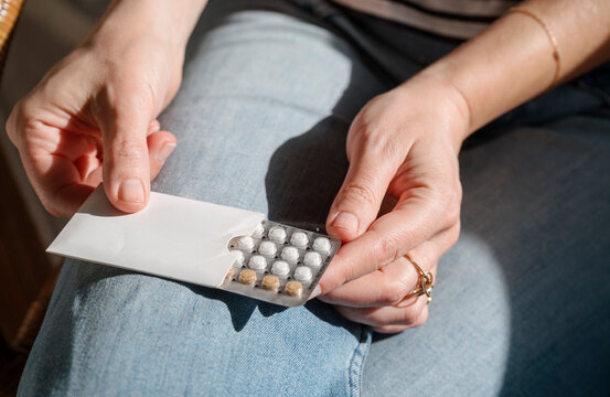 Woman Taking Birth Control