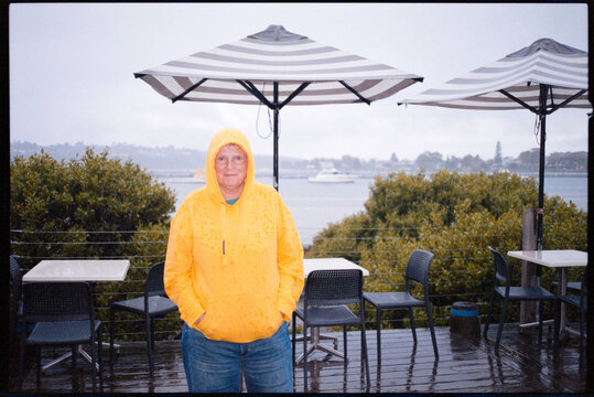 Rainy Day During Camping Trip by the Water
