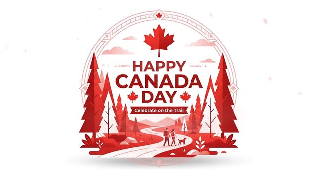 Collection of festive Canada Day designs showcasing iconic national symbols and celebratory themes