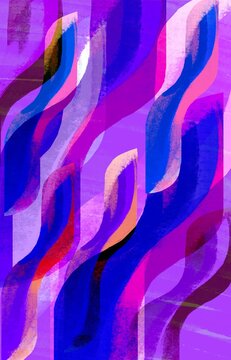 Abstract Purple Flowing Waves.