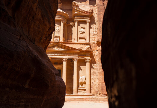 The Treasury Through the Siq, Petra