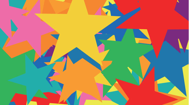 A Colorful Collection of Overlapping Stars