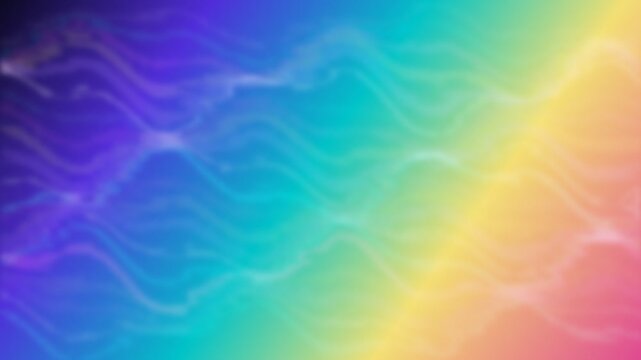 Abstract rainbow gradient background with soft glowing wave patterns