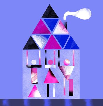 People Forming Protective Structure &ndash; Teamwork and Support Concept
