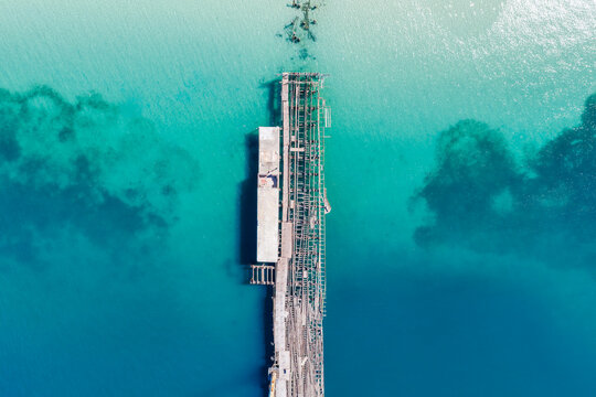 Old Disused Wooded Bulk Handling Jetty