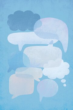 Thought and speech bubbles