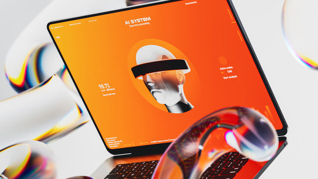 Exploring AI through a laptop and a digital interface