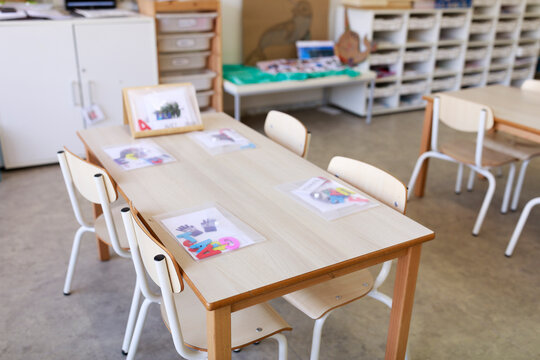 Tables in a Classroom Setting