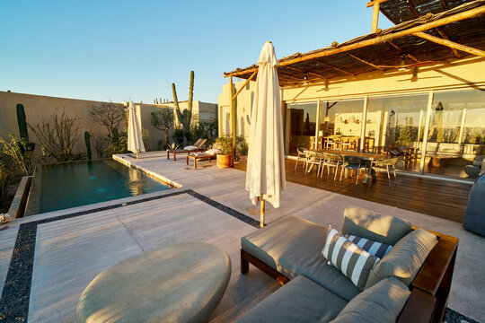 Luxury Vacation Rental Courtyard Mexico