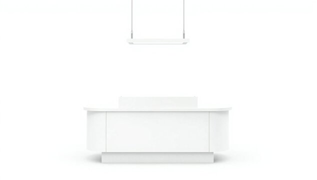 Modern white console table with shelf