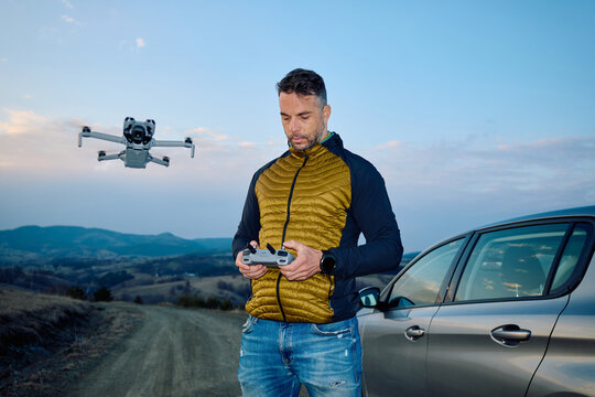Individual controls drone with remote