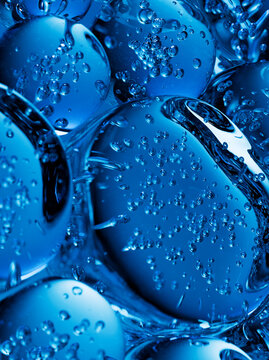 Big blue bubbles backgroud
