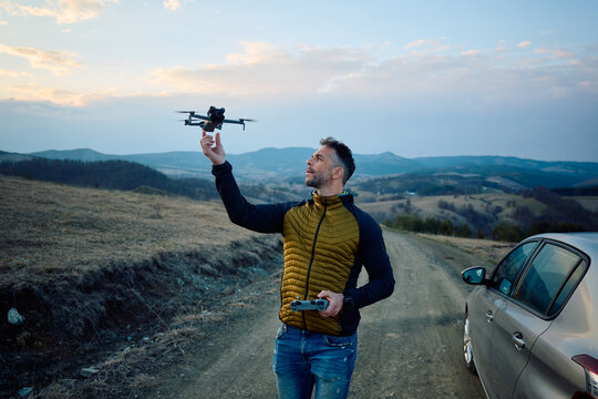 Man sent out his drone