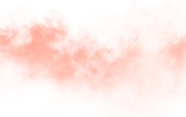 Coral orange smoke or fog or cloud overlay transparent PNG for cinematic background, Mysterious atmosphere, and Creative photo editing design.  © Foto Vista