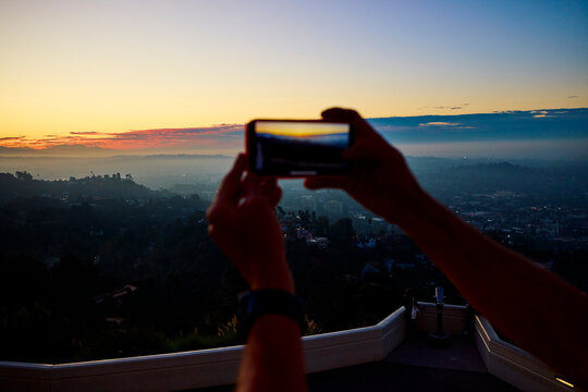 Capturing Sunset Views From a High Location in LA