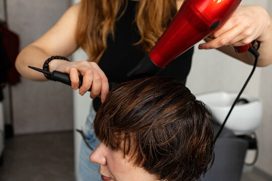 Drying and styling hair