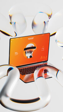 Exploring AI through a laptop and a digital interface