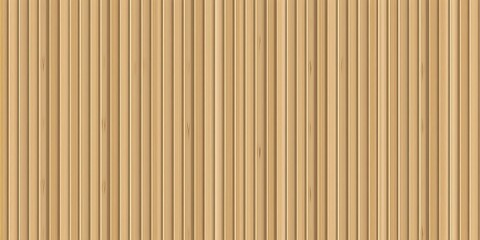 Fototapeta premium Light Brown Vertical Wood Slats Seamless Texture Uniform Spacing Smooth Slightly Rounded Planks
