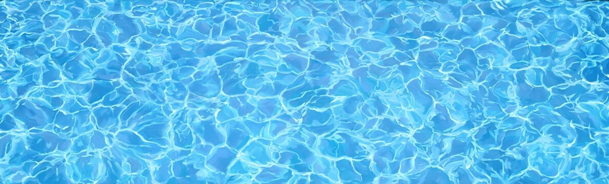 Seamless Water Pattern Light Blue Sunlit Ripples Refraction Interconnected Light Uniform