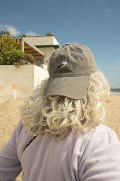 Beach Hat From Behind