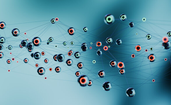 Digital Network Nodes background