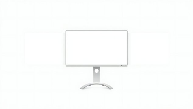 Modern computer monitor on stand