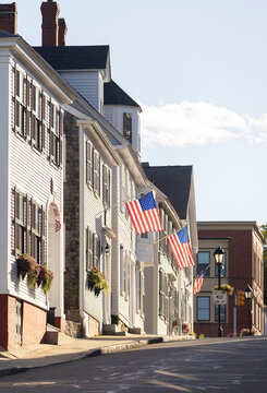Patriotic  Plymouth Massachusetts town 