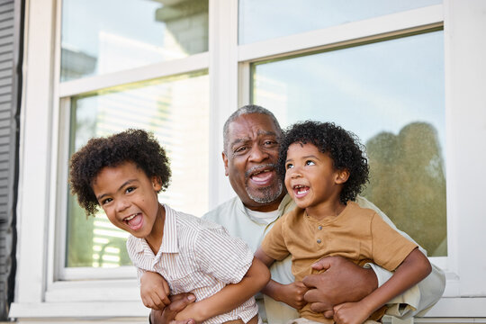 Grandpa and Grandsons Share Fun Times