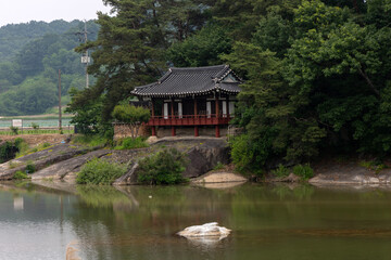Fototapeta premium The appearance of a traditional Korean pavilion