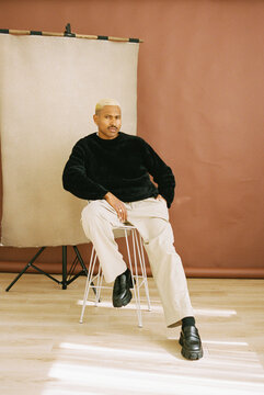 Modern studio portrait