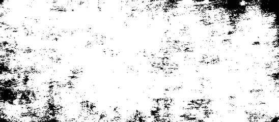 Fototapeta premium Black and White Grunge Distressed Texture Overlay Vector