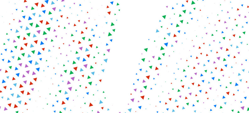 Multicolor rainbow low poly background. Abstract random vector background from triangles. Polygonal design