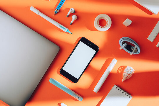 Office items mock up 