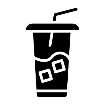 Americano Vector Glyph Icon Design