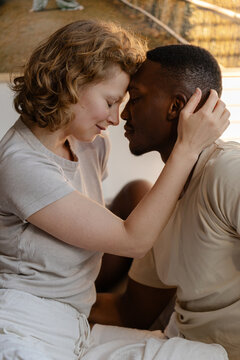 Couple Touching Foreheads