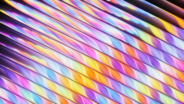Rainbow Glass Diagonal Background