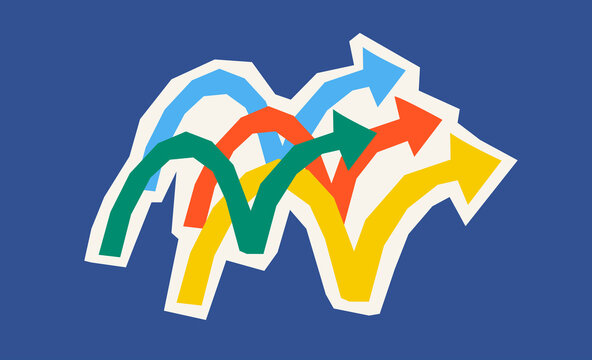 multiple arrows pointing upward