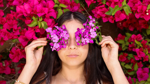 Girl With Flowers