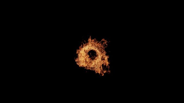 Fire rotating Tornado Top
